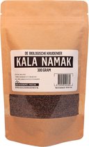 De Biologische Kruidenier - Kala Namak - 300 Gram - Indisch Zwart Zout - GMO vrij - Handige hersluitbare verpakking.