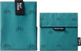 Roll'Eat Icons Bike - Snack'n'Go & Boc'n'Roll - Herbruikbaar - Foodwrap - Lunch Verpakking