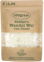 Wandel wol 100gr Texel - Bij blaren, voetklachten, hielspoor, en huidproblemen - Loopwol - Verzorgende wol