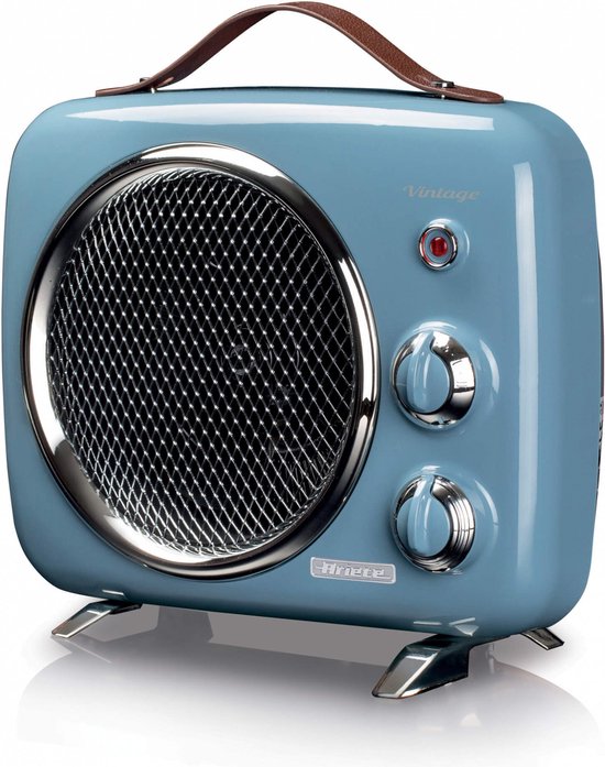 Ariete 0808/05 - draagbare compacte ventilatorkachel - 2000 Watt - koelfunctie - blauw