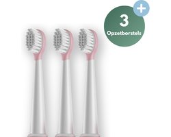 JT Products Opzetborstel Elektrische Baby Tandenborstel - 3 Stuks Roze