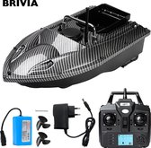 Brivia GPS Voerboot - 2.0 KG Laadvermogen - Hook release - Inclusief Accu - Carbon - 500M bereik - Cruise Control - 16 GPS Posities - Karper vissen - Top Klasse Voerboot!