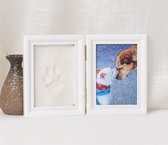 Printset Hond en Kat, Baby Handafdruk en Voetafdrukset, 3D Pootafdrukset met fotolijst voor printset, Hondenpootcadeau, Hondenwanddecoratie