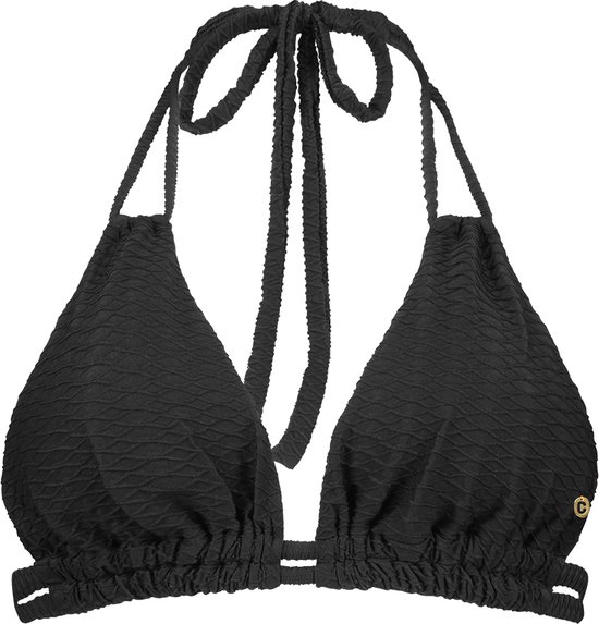 Ten Cate - Triangel Bikini Top Black Snake - maat 38 - Zwart