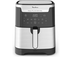 Moulinex Easy Fry & Grill XXL Enkel Vrijstaand Heteluchtfriteuse Zwart, Roestvrijstaal