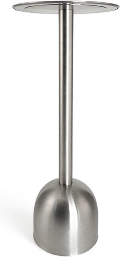 XLBoom Diablo Wijnkoeler Tafel - RVS - Pure Stainless - 34 × 34 × 80 cm