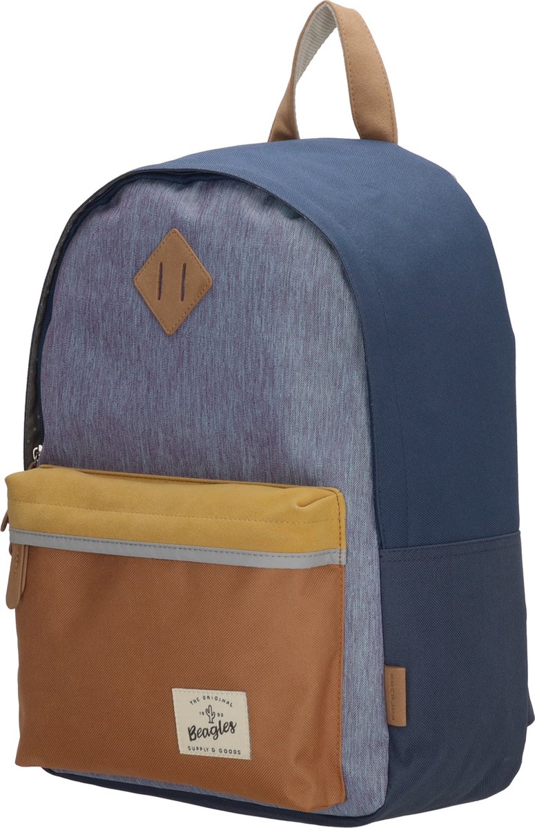 Beagles Originals Mulit Color Rugzak - School Tas - Jeansblauw