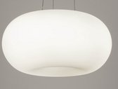 Lumidora Hanglamp 70598 - TULBAND - 3 Lichts - E27 - Wit - Glas - ⌀ 45 cm