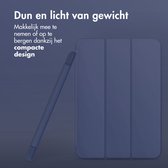 Accezz Tablet Hoes Geschikt voor iPad 7 (2019) 7e generatie / iPad 8 (2020) 8e generatie / iPad 9 (2021) 9e generatie - Accezz Smart Silicone Bookcase - Donkerblauw