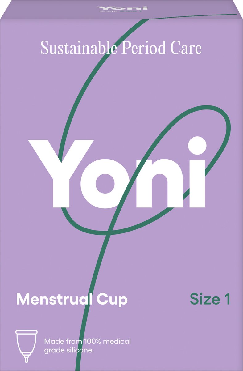 Yoni Menstruatiecup - 100% Medische silicone - Maat 1 - Yoni
