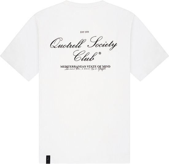 Quotrell - SOCIETY CLUB T-SHIRT - WHITE/BLACK - L