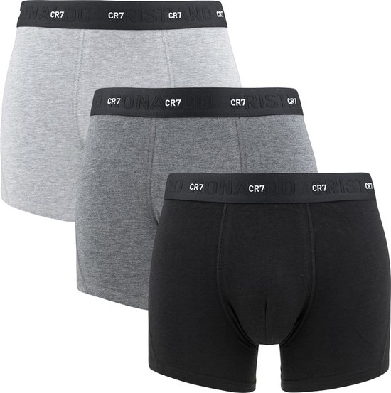 CR7 3P bamboe boxers grijs & zwart - XXL