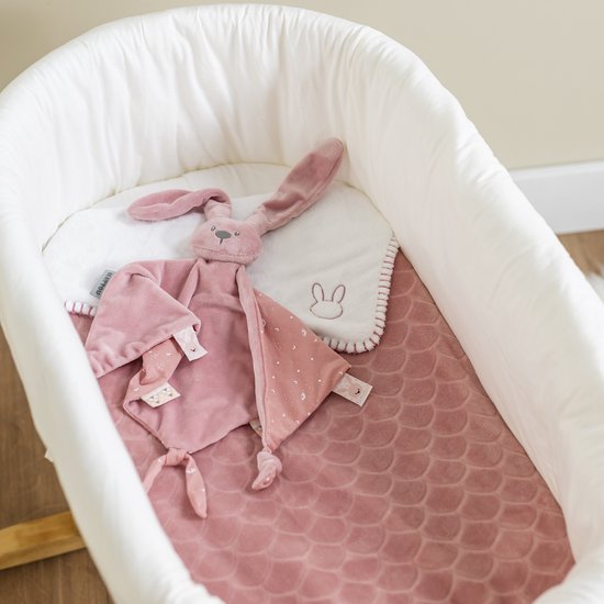 Nattou LAPIDOU Maxi Knuffeldoekje Doudou - Konijn - 65 cm - Oudroze van Nattou — afbeelding 3