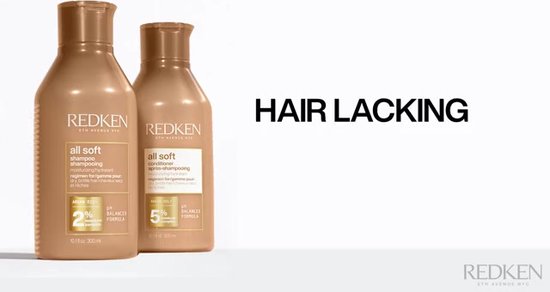 Redken Shampoing All Soft – Un Shampoing hydratant et fortifiant pour des cheveux soyeux – 500 ml