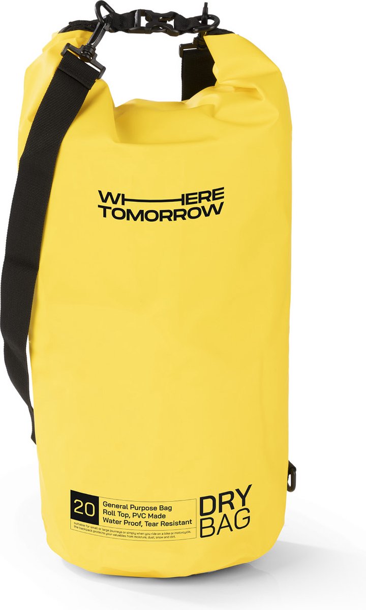 Where Tomorrow PVC dry bag Style 01 20L geel