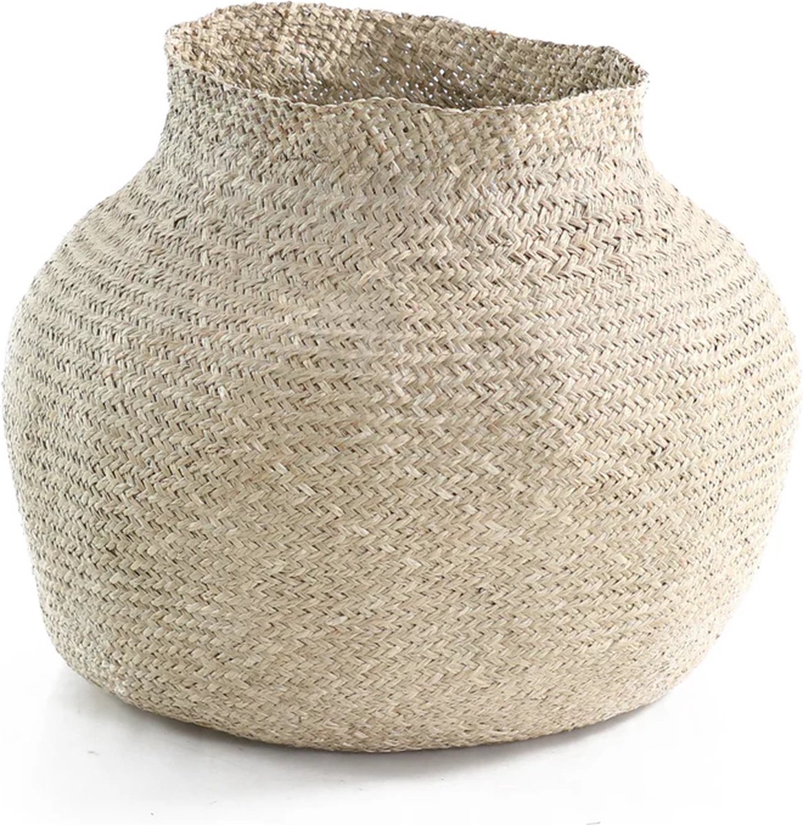 Canal Living - Lil mand - 60 x 60 x 43 cm - Handgemaakt uit mendong - Luxe staande mand - Bohemian Stijl