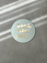 Blemzstudio - good vibes spiegel - 20 cm - rond