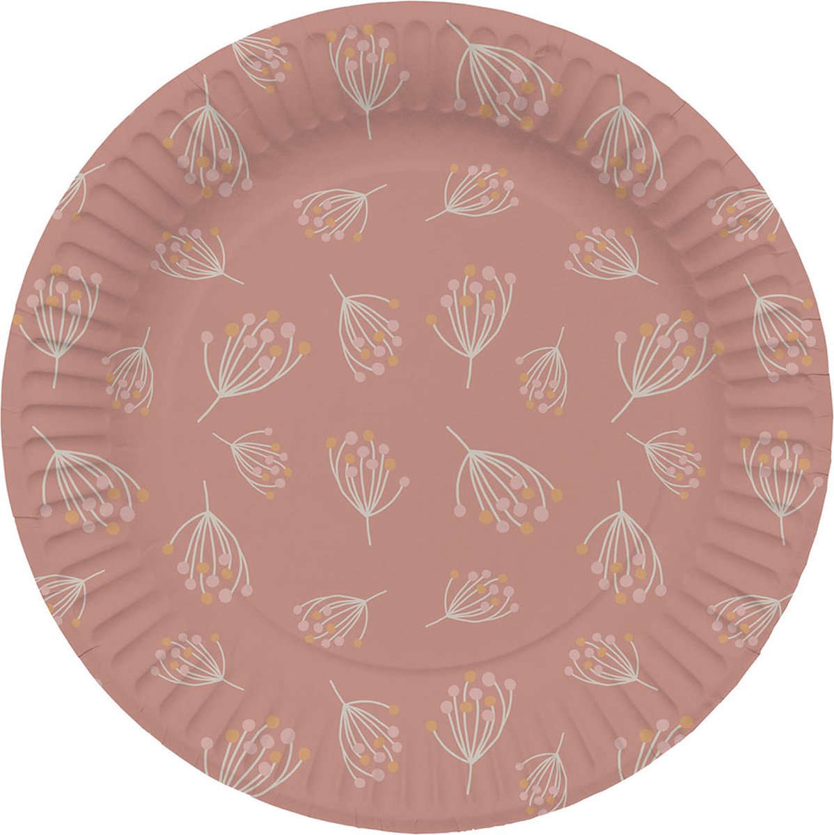 Folat - Borden blooming baby girl - 8 stuks - 23 cm