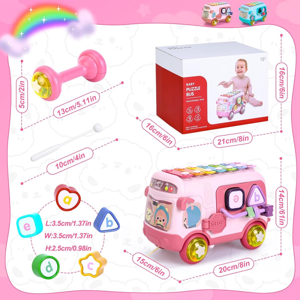 Het Gelukkige Van De Familiemamma En Baby Muzikale Speelgoed Van Het Dochterspel Image66884625