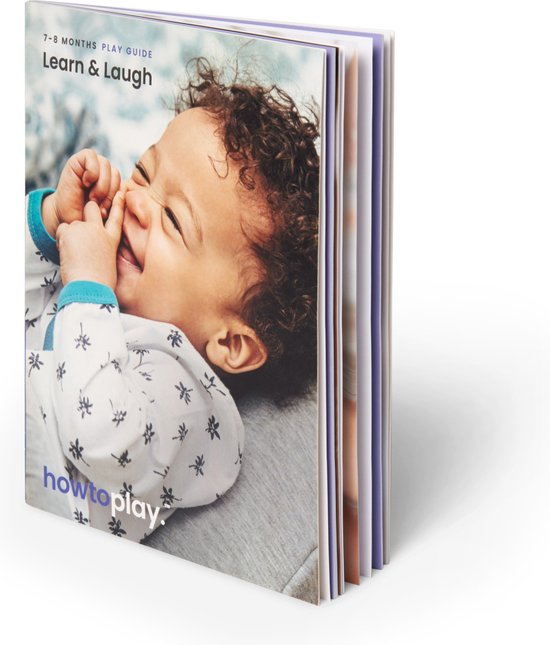 Howtoplay® Speelgoedbox 7 - 8 maanden - Montessori speelgoed - Baby speelgoed 0 jaar - Learn & Laugh - Educatief Speelgoed - Baby Speelgoed - van de makers van How2talk2kids & Howtotalk - Playbox -Montessori van Howtoplay — afbeelding 2