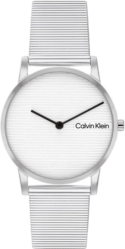 Calvin Klein CK25100033 CK FEEL Dames Horloge - Mineraalglas - Staal - Zilverkleurig - 30 mm breed - Quartz - Druksluiting - 3 ATM (spatwater)