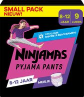 Pampers Ninjamas - Pyjama Pants Nacht - Meisje - 8/12 jaar - Small Pack - 9 luierbroekjes.