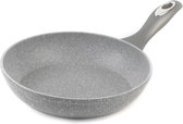 Marblestone Collection Frying Pan, Non-Stick, 20 cm, Induction Hob Suitable Small Cooking Pan, Strong And Durable Forged Aluminium, Fry And Sauté Fish/Meat/Vegetables, Grey