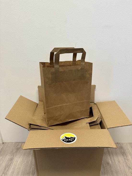OP=OP snacktas, 32 17x27cm, bruin kraft 70grs (250 stuks