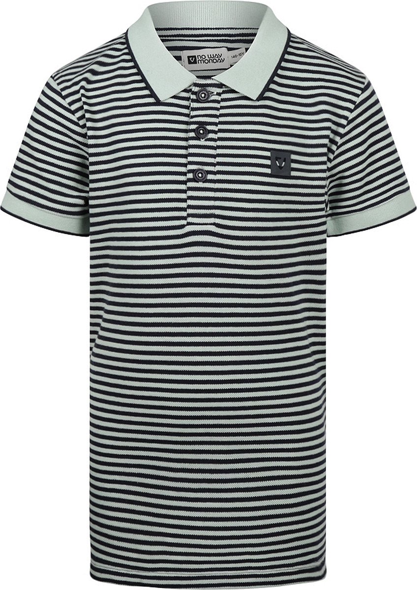No Way Monday - Jongens Polo - Bright Blue - Maat 134
