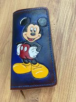 Mickey Mouse Design Portemonnee - Speciaal Product - Een Geweldig Cadeau -Elk stuk en borduurwerk is handgemaakt - 22x20cm