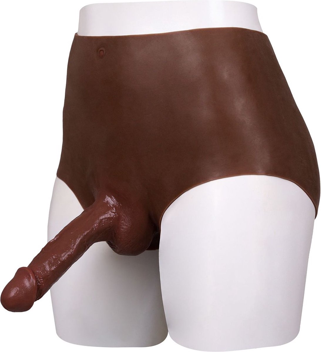 Goedkoopste XX-DreamToys - Bodysuit - Female to Male - Drag - Ultra Realistisch Onderlichaam met Penis - Bruin - Maat S