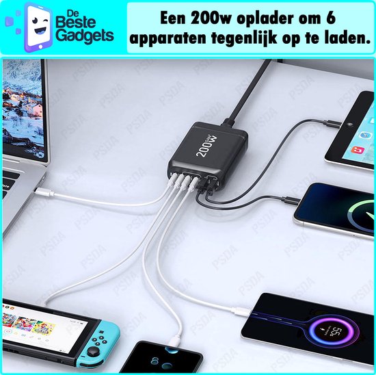 Deltaco USB-C wandoplader, 1x USB-C PD, 20 W, wit - kopen bij
