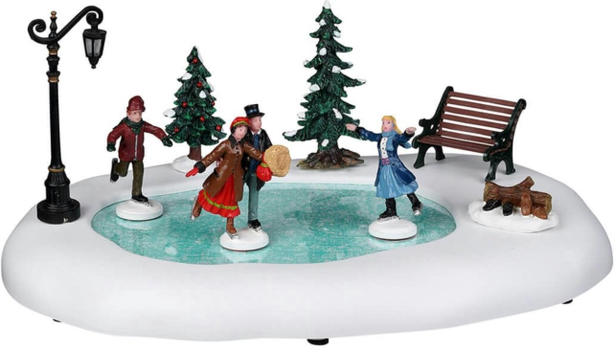 Lemax Kerstdorp Schaatsbaan - set van 9 - 4.5V adapter – foto 7