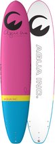 Aqua Inc. AROUNA Softtop Surfboard 9'0" x 24" - Roze - Veelzijdig en Duurzaam voor Alle Niveaus - Ideaal voor Scholen en Ervaren Surfers