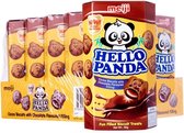 Voordeelverpakking 9x Meiji Hello panda double chocolate 50gr uit Azië