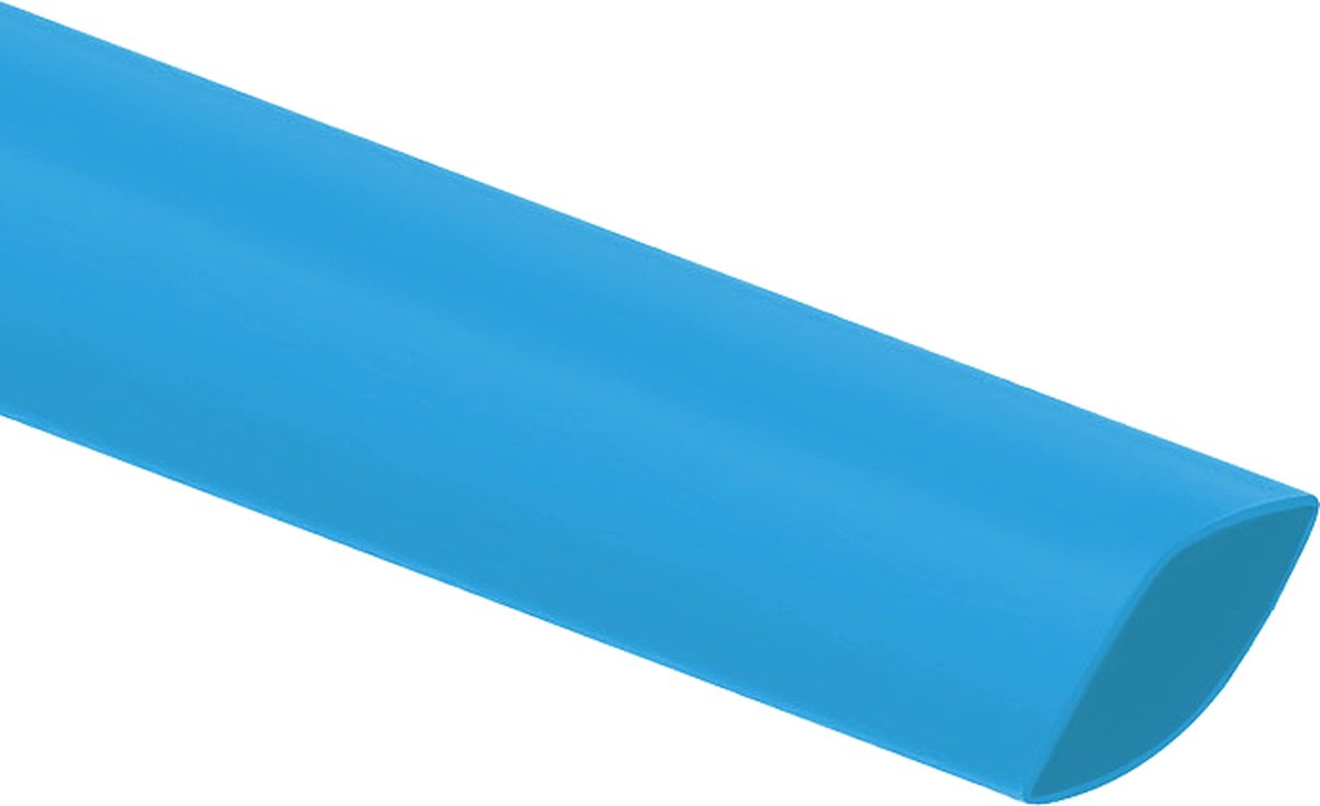 Krimpkous - 2:1 - 1,6 naar 0,8mm - 1 meter - Blauw