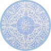 vidaXL-Tapis extérieur-Ø120-cm-polypropylène-bleu bébé