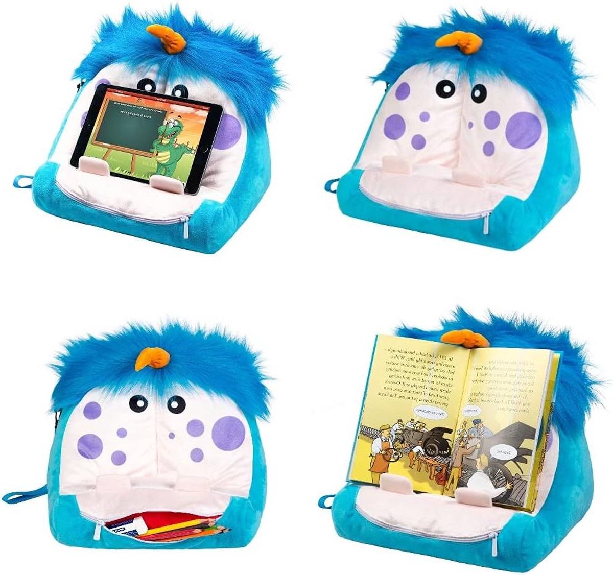Cuddly Reader Children iPad Stand Tablet Stand Book Holder| Reading Pillow Reading in Bed at Home Tablet Lap Rest Cushion Leuke cadeau-ideeën voor lezers en boekenliefhebbers Book stand