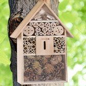 Design insectenhotel met natuurlijke materiaal - Voor bijen, lieveheersbeestjes en vlinders - Om op te hangen 31D x 48W x 10H centimetres