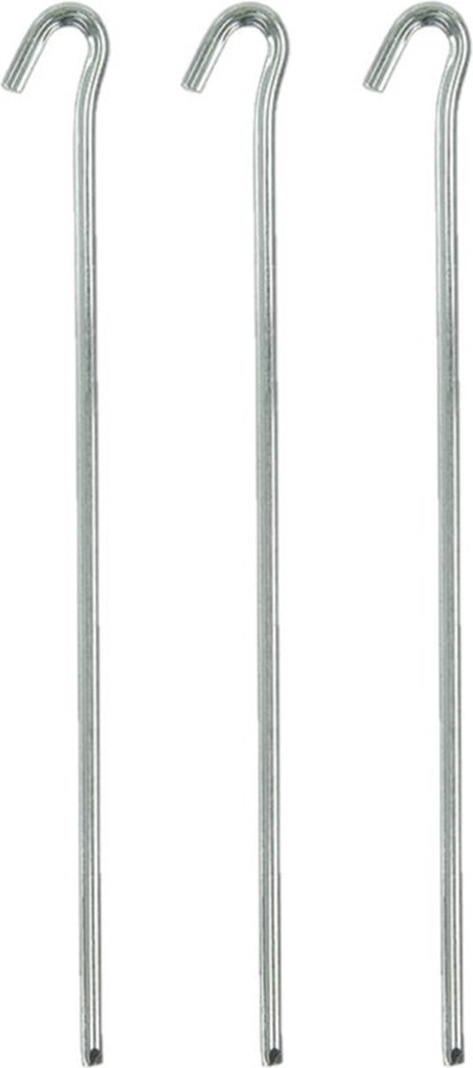 6x Stuks rotspennen/tentharingen metaal halfrond 30 cm - Kampeer artikelen voor tent of windscherm — afbeelding 4