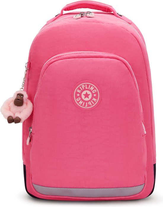 Foto: Kipling class room rugzak 28 liter 15 inch laptopvak happy pink c