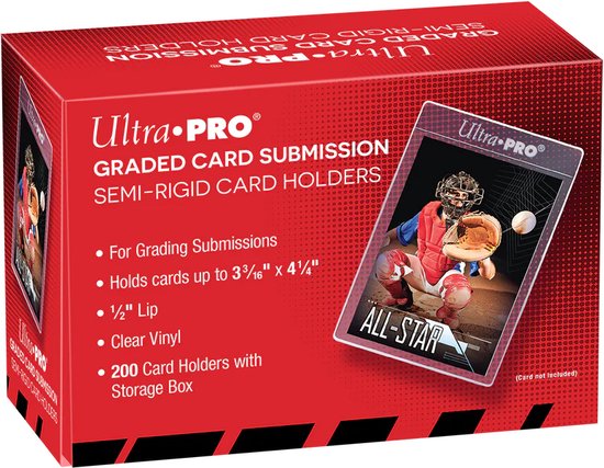 Ultra Pro Semi-Rigid Card Sleeves 1/2 Lip - 200 Count (Model SFSR) For Trading Cards