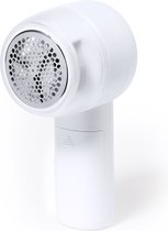 Pluizenverwijderaar elektrisch - Ontpiller - Ontpluizer - Pluizentondeuse - Met schoonmaakborsteltje - Wit
