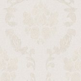Papier peint baroque Profhome 375521-GU papier peint intissé légèrement texturé de style baroque mat beige crème blanc 5,33 m2