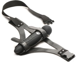 XR Brands - Thunder Strap Wand Dij Harnas - Zwart