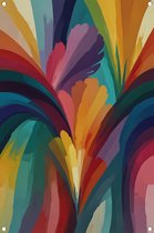 Abstracte kunst posters - Modern poster - Tuinposters Woonkamer - Tuinposter - Tuinschilderijen voor buiten - Tuindecoratie tuinposter 80x120 cm