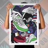 Sneaker poster Patta AM1 5th anniversary collage