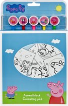 Undercover - Peppa Pig Kleurplaten met 5 Potloden - Kunststof - Multicolor