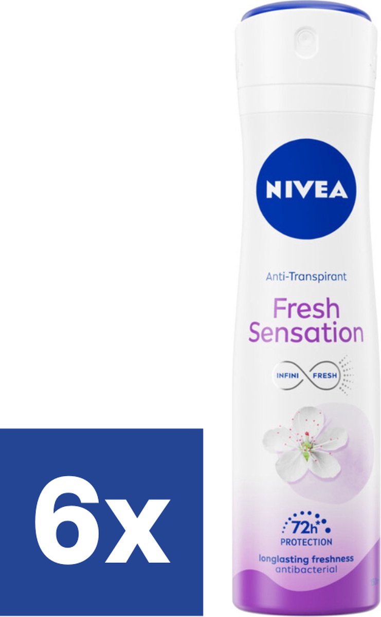 Goedkoopste Nivea Deo Fresh Sensation Spray - 6 x 150 ml