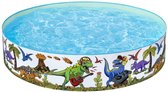 Bestway Zelfopzettende Zwembad 183x38 cm - Ideaal voor Kinderen - Veelkleurig en Duurzaam